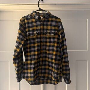 Fjällräven Skog Heavy Flannel Shirt Men’s Medium Slim Fit Button Down Plaid